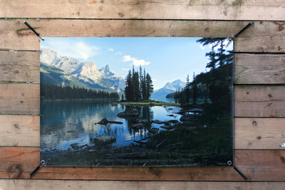 Tuinposter berglandschap