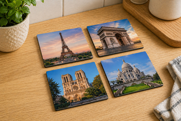 Foto onderzetters stedentrip