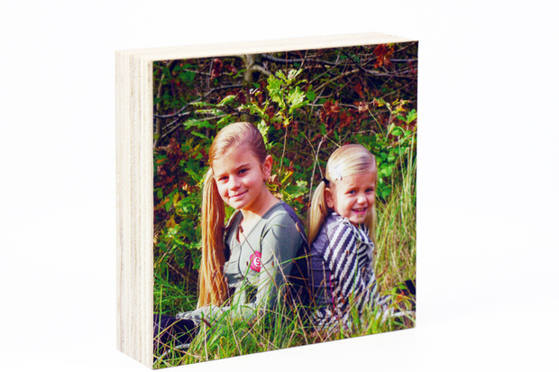 Houten fotoblokken serie