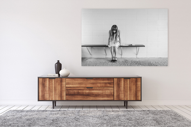 Portretfoto op aluminium afdrukken